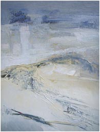 Baltas peizažas. 1995 m., 60x50