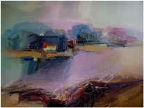 Diena prie obelijos. 2001 m., 90x80