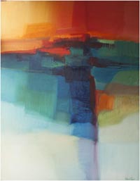 Vakaro sutikimas. 2007 m., 93,5x73,5